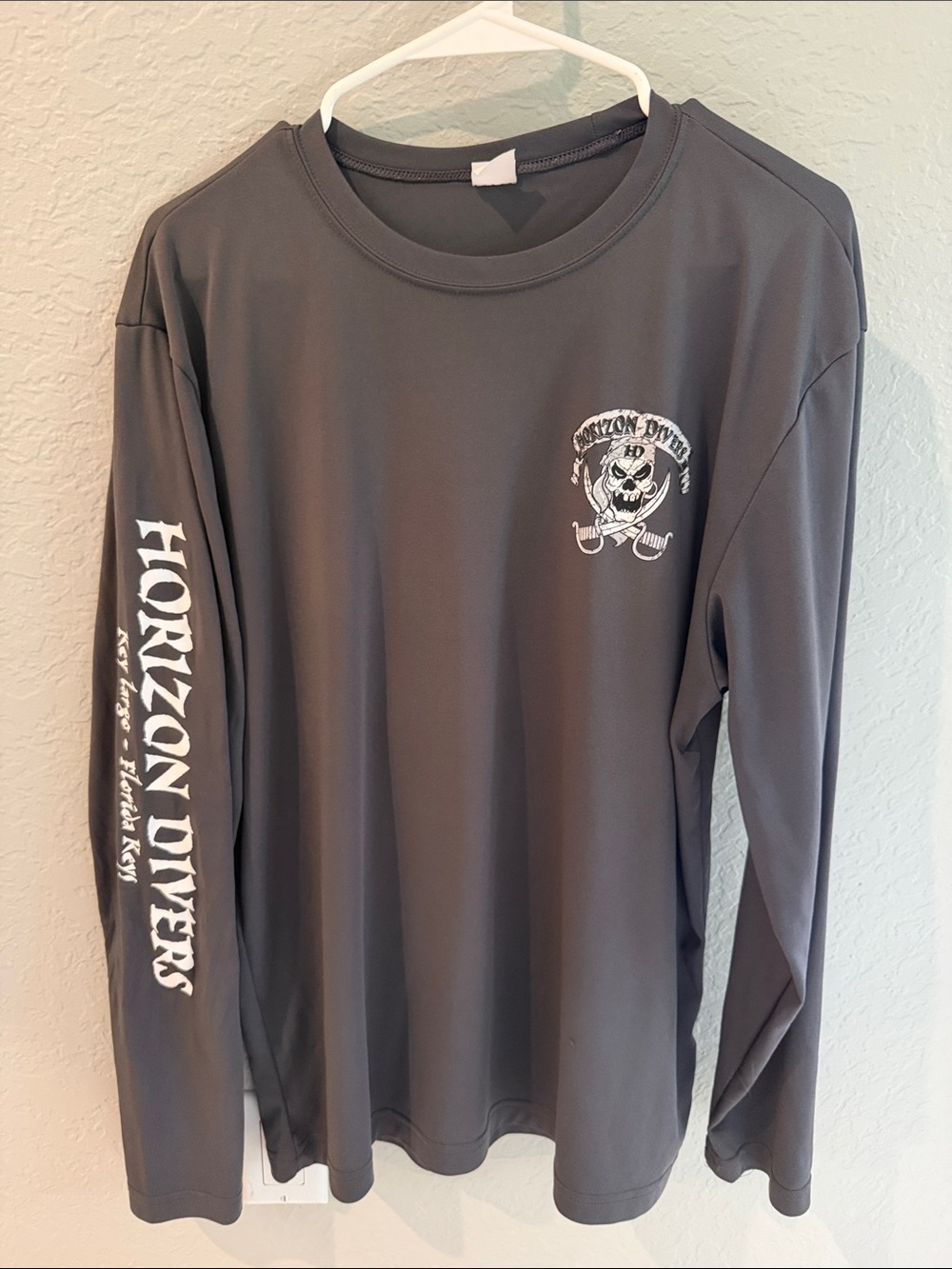 Sport-Tek Men's Long-Sleeve Swim Rash Guard - Charcoal
